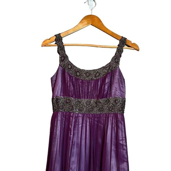 Adrianna Papell‎ evening silk beaded mini dress - Picture 2 of 11